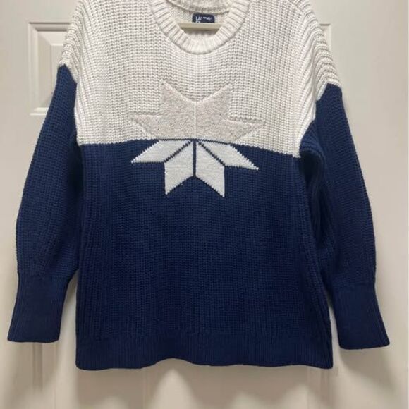 Lands' End Sweaters - Lands End Chunky Knit Nordic Womans Sweater Ski Outerwear Heavy Knit S